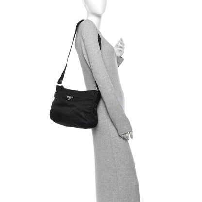 Prada Nylon Vela Tracolla Messenger Bag Black 2 of 10