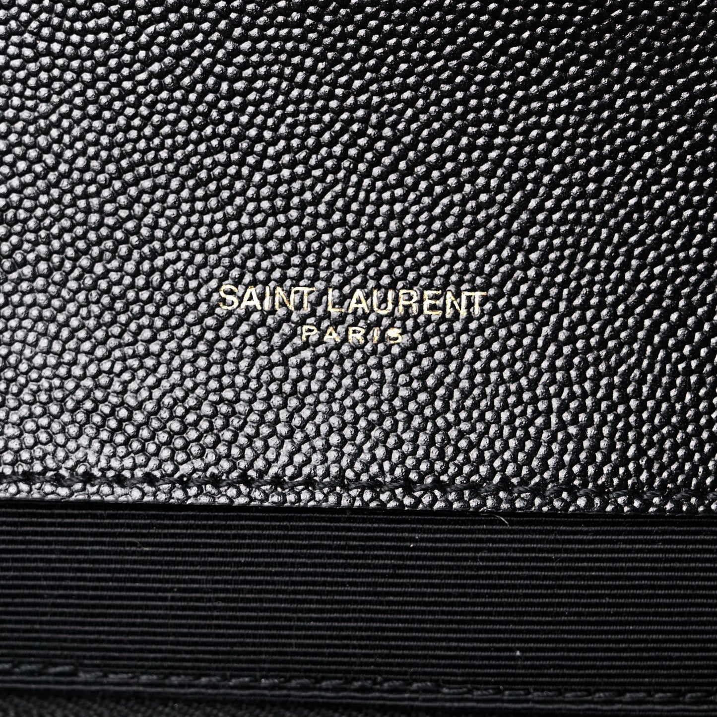 Grain De Poudre Textured Mixed Matelasse Large Triquilt Monogram Satchel Black