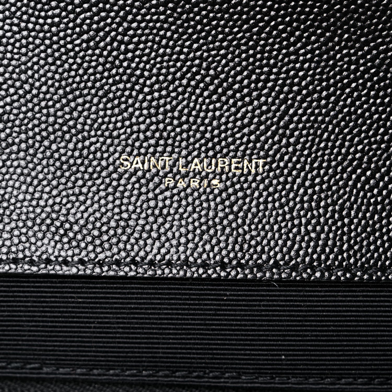 Saint Laurent Grain De Poudre Textured Mixed Matelasse Large Triquilt Monogram Satchel Black 6 of 10
