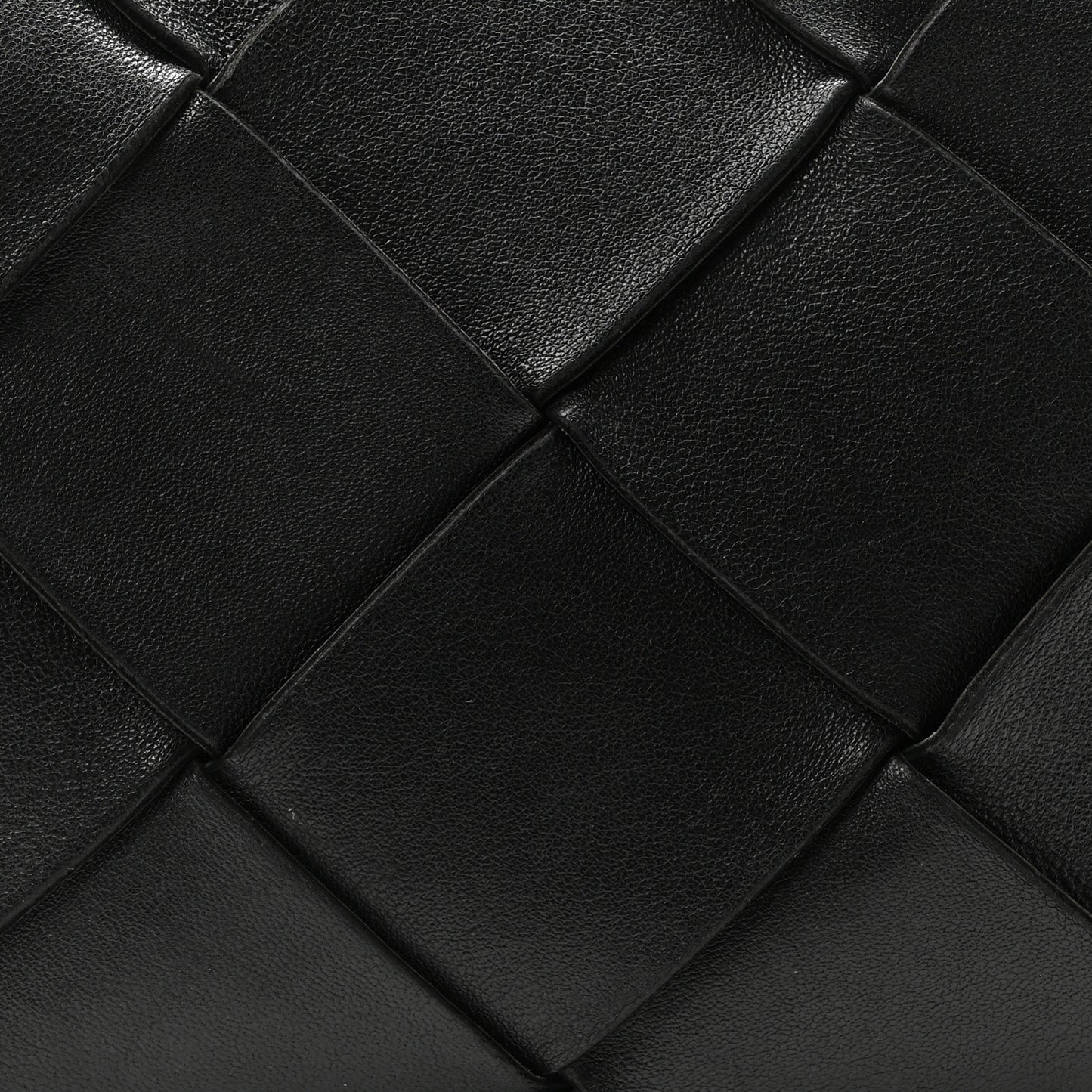 Lambskin Maxi Intrecciato Small Cassette Camera Bag Black