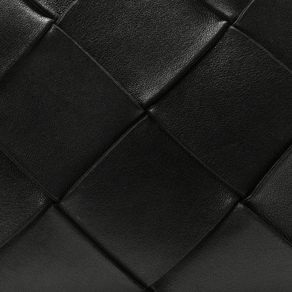 Bottega Veneta Lambskin Maxi Intrecciato Small Cassette Camera Bag Black 8 of 10