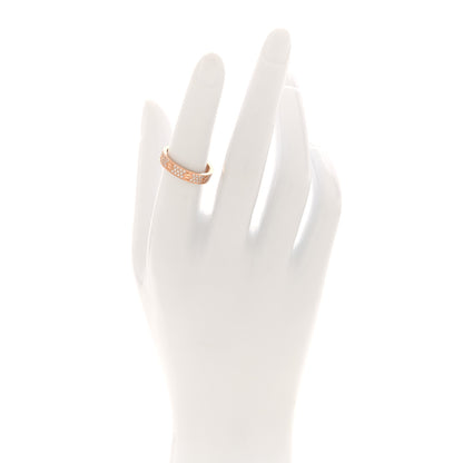 Cartier 18K Pink Gold Diamond 4mm LOVE Wedding Paved Band Ring 52 6 2 of 5