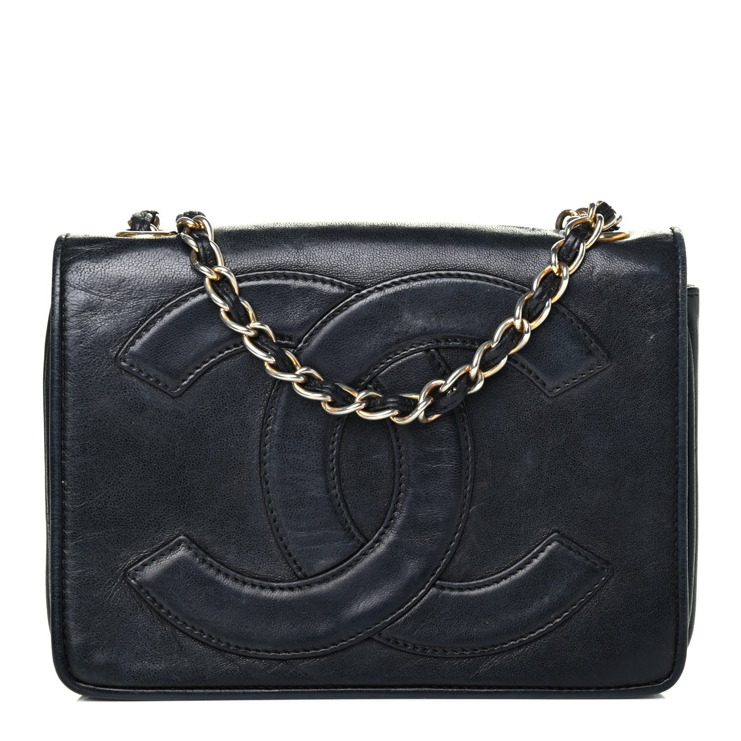 Chanel Lambskin CC Shoulder Flap Bag Black 1 of 4