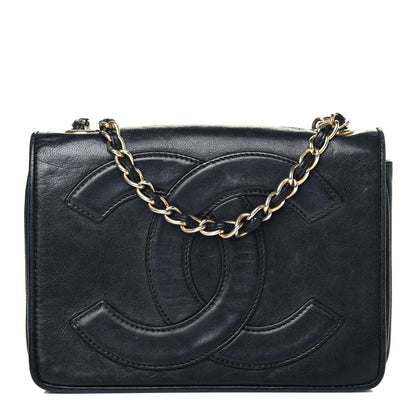 Chanel Lambskin CC Shoulder Flap Bag Black 1 of 4
