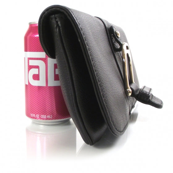 Leather Greenwich Clutch Black