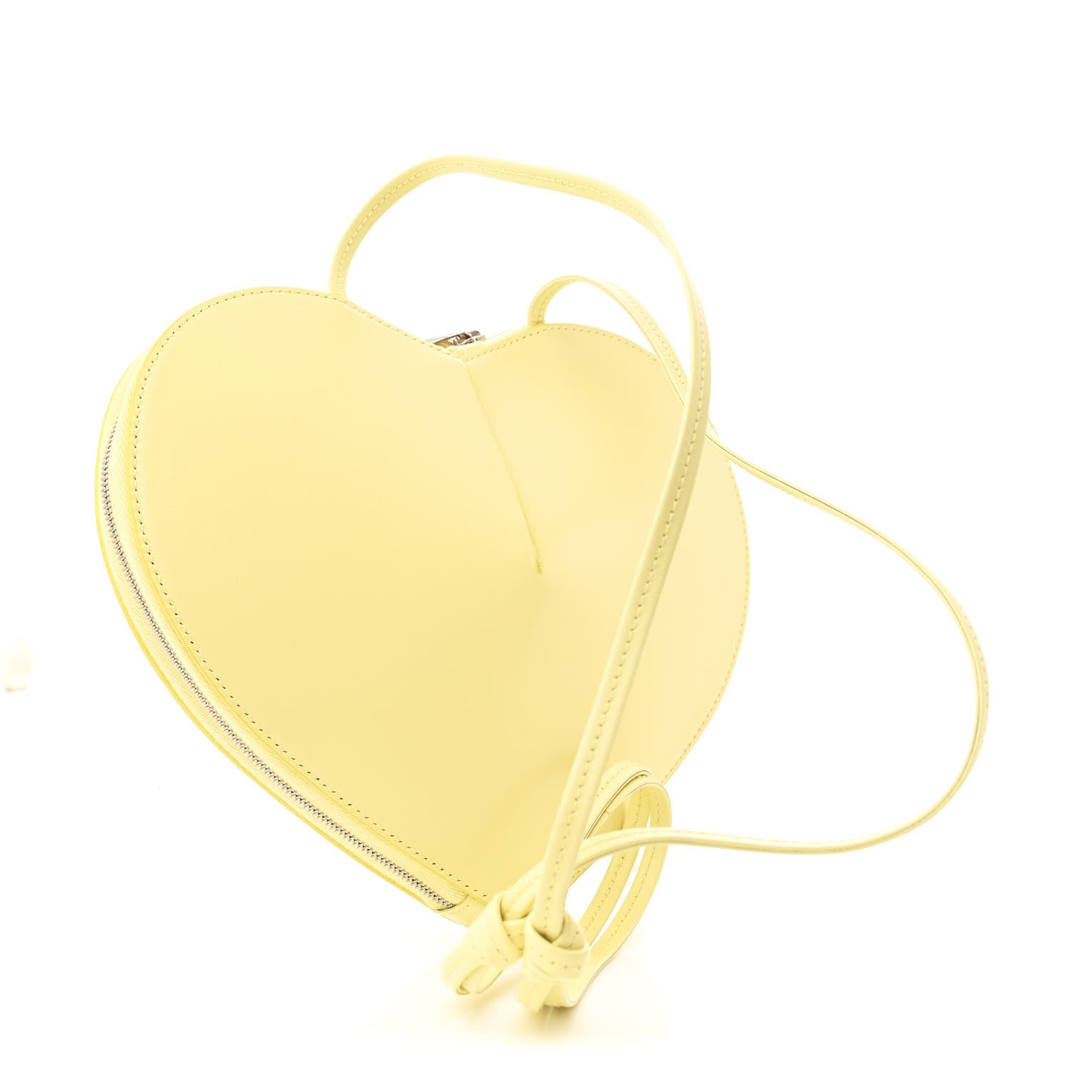 Alaia Calfskin Le Coeur Bag Jaune Pale 3 of 9