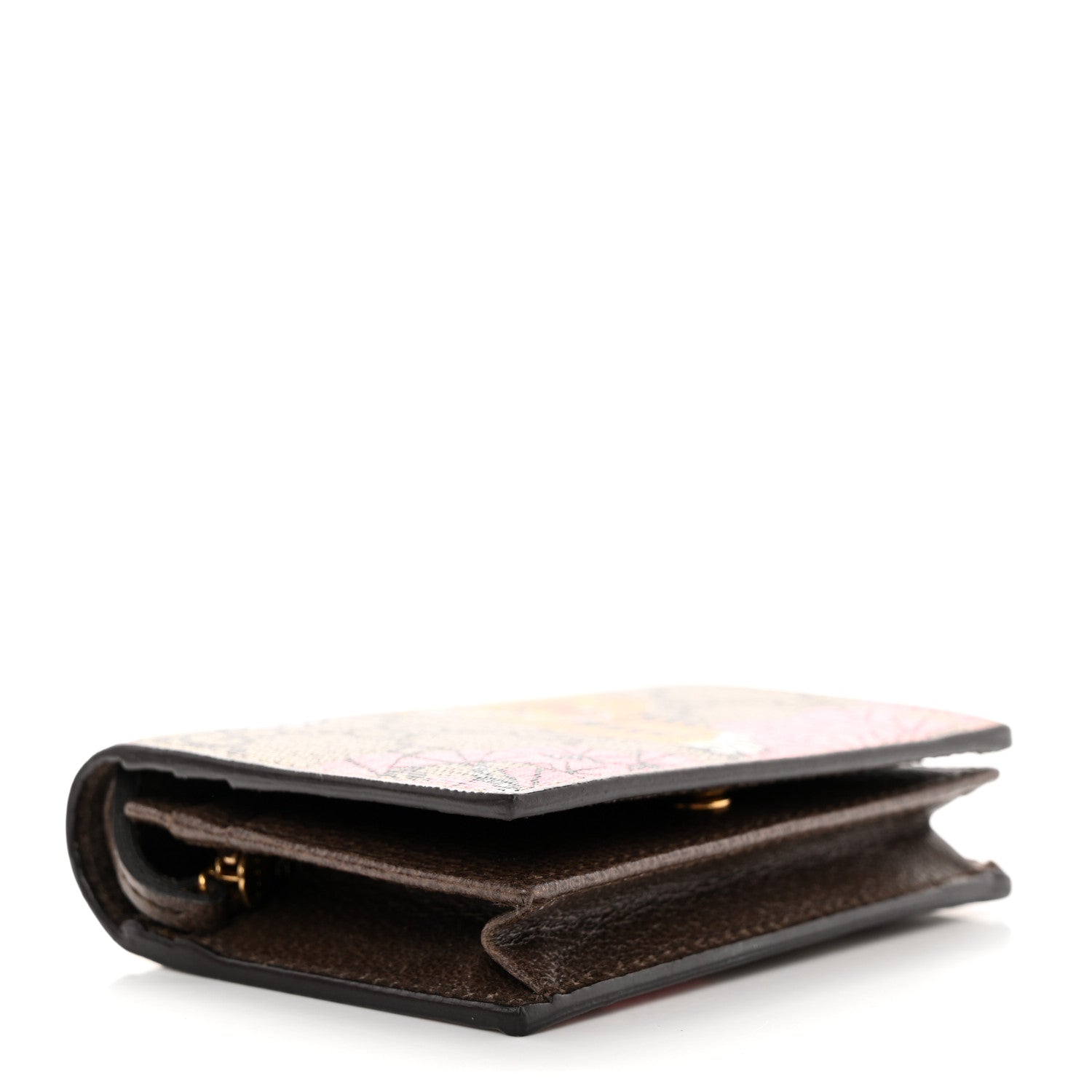 Gucci GG Supreme Monogram Bengal Card Case Beige Pink 4 of 8