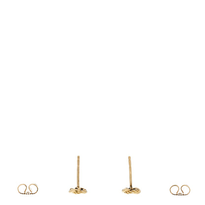 David Yurman 18K Yellow Gold Diamond Infinity Earrings 3 of 4