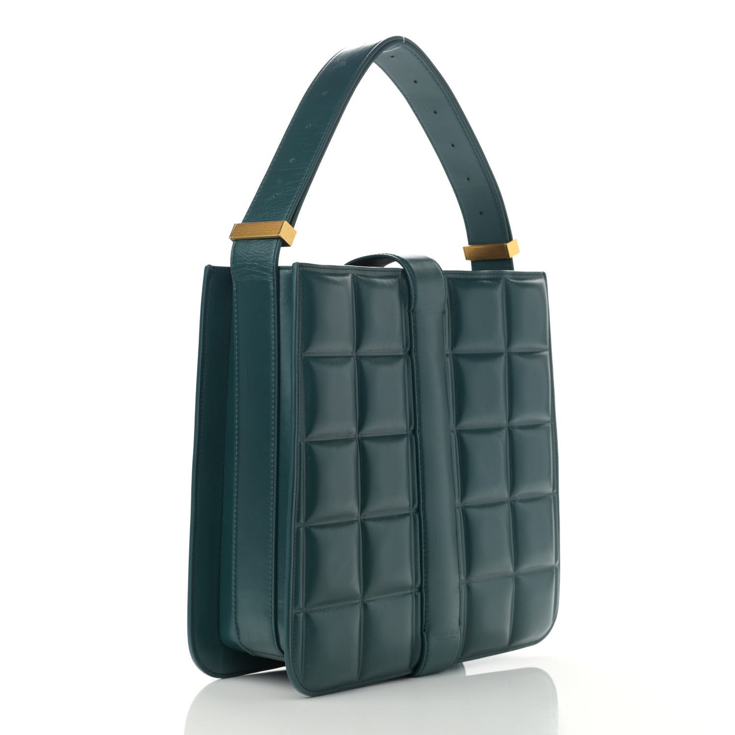 Nappa Maxi Intrecciato Padded Marie Bag Mallard
