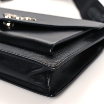 Prada Saffiano City Calf Mini Envelope Bag Black 8 of 8