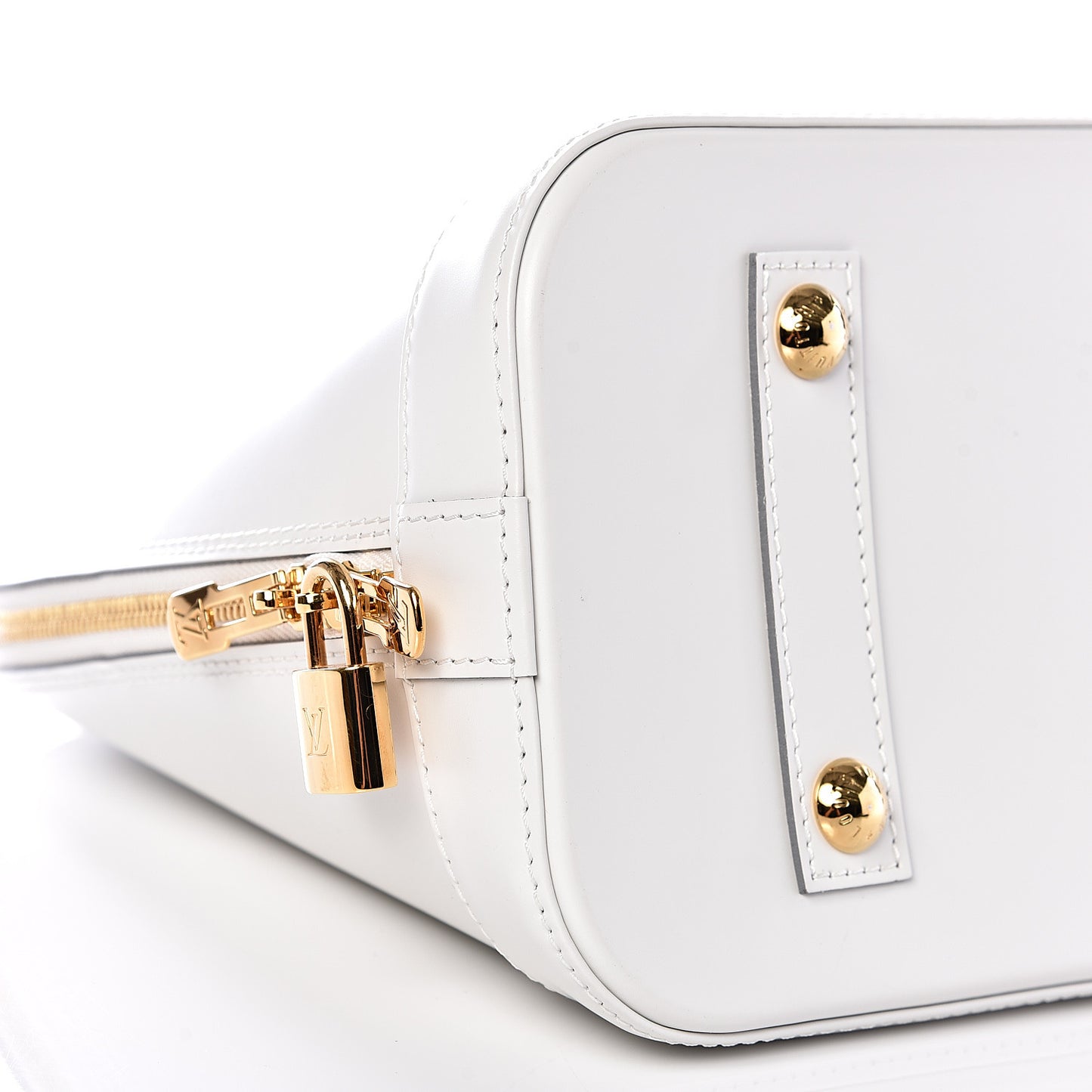 Smooth Calfskin Signature Alma PM White