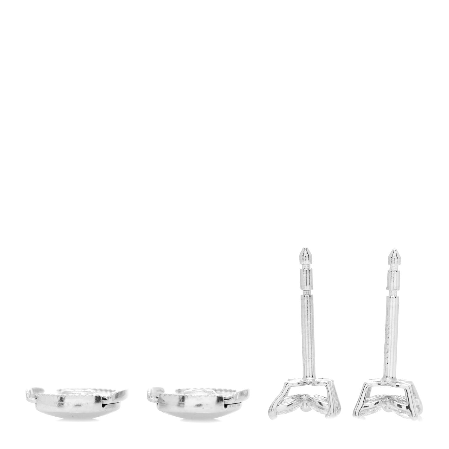 Tiffany Platinum Diamond .19ct Mini Victoria Earrings 3 of 4