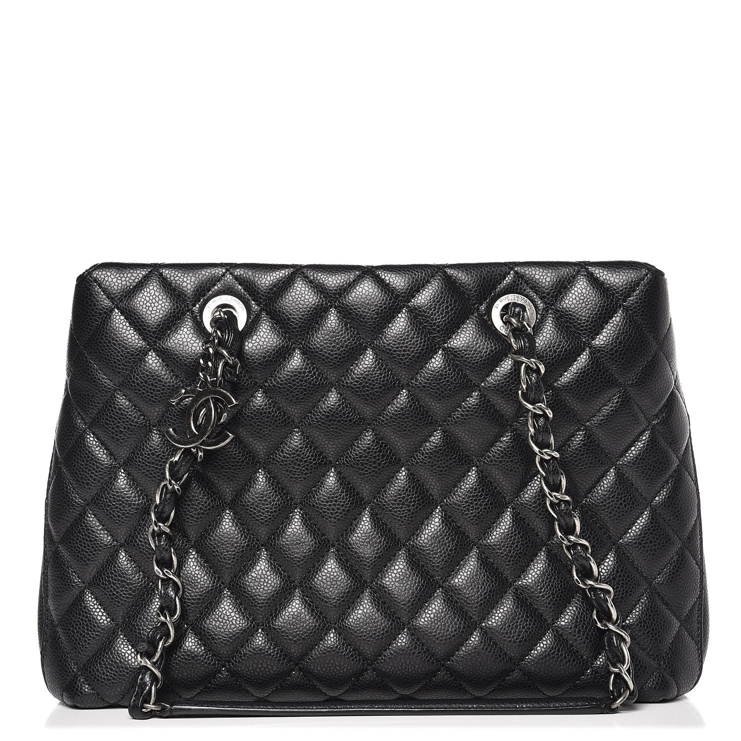 Chanel Caviar Quilted Small City Shopping Tote Black 1 of 7