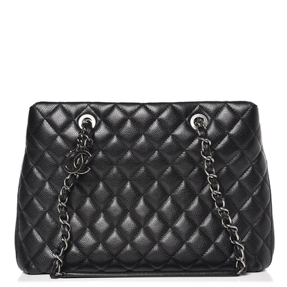 Chanel Caviar Quilted Small City Shopping Tote Black 1 of 7