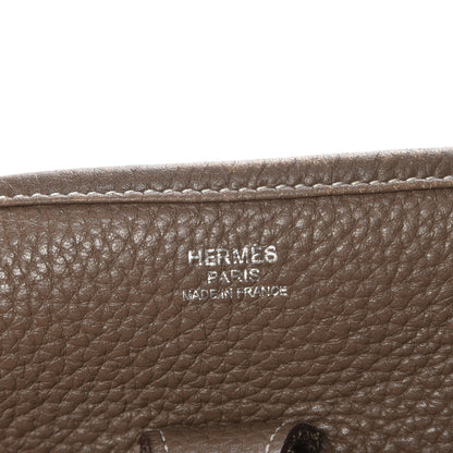 Hermes Taurillon Clemence Evelyne III PM Etoupe 6 of 10