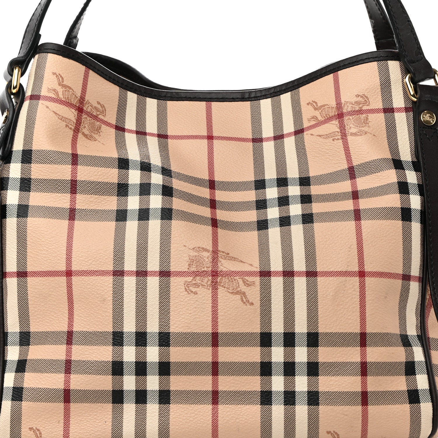 Burberry Haymarket Check Small Canterbury Tote Brown 9 of 19