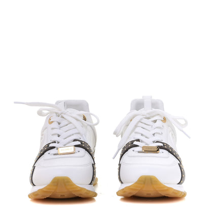 Louis Vuitton Calfskin Monogram Embellished Run Away Sneakers 37 White 2 of 4