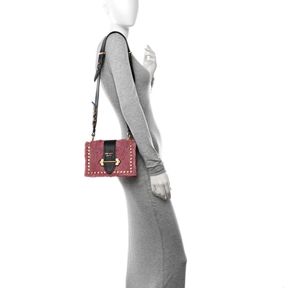 Prada Calf Hair Cahier Shoulder Bag Loto Black 2 of 10