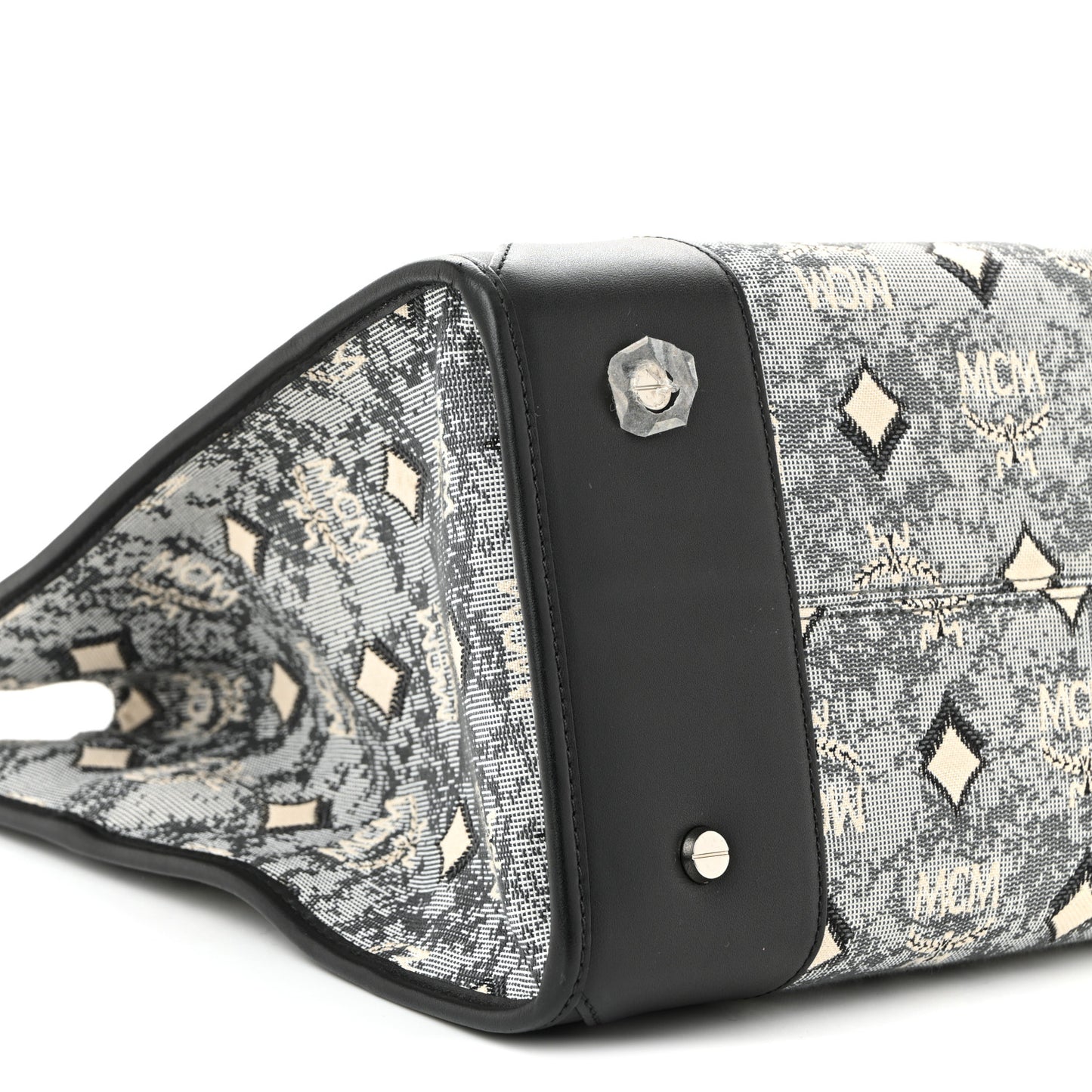 Nappa Jacquard Monogram Large Tote Grey