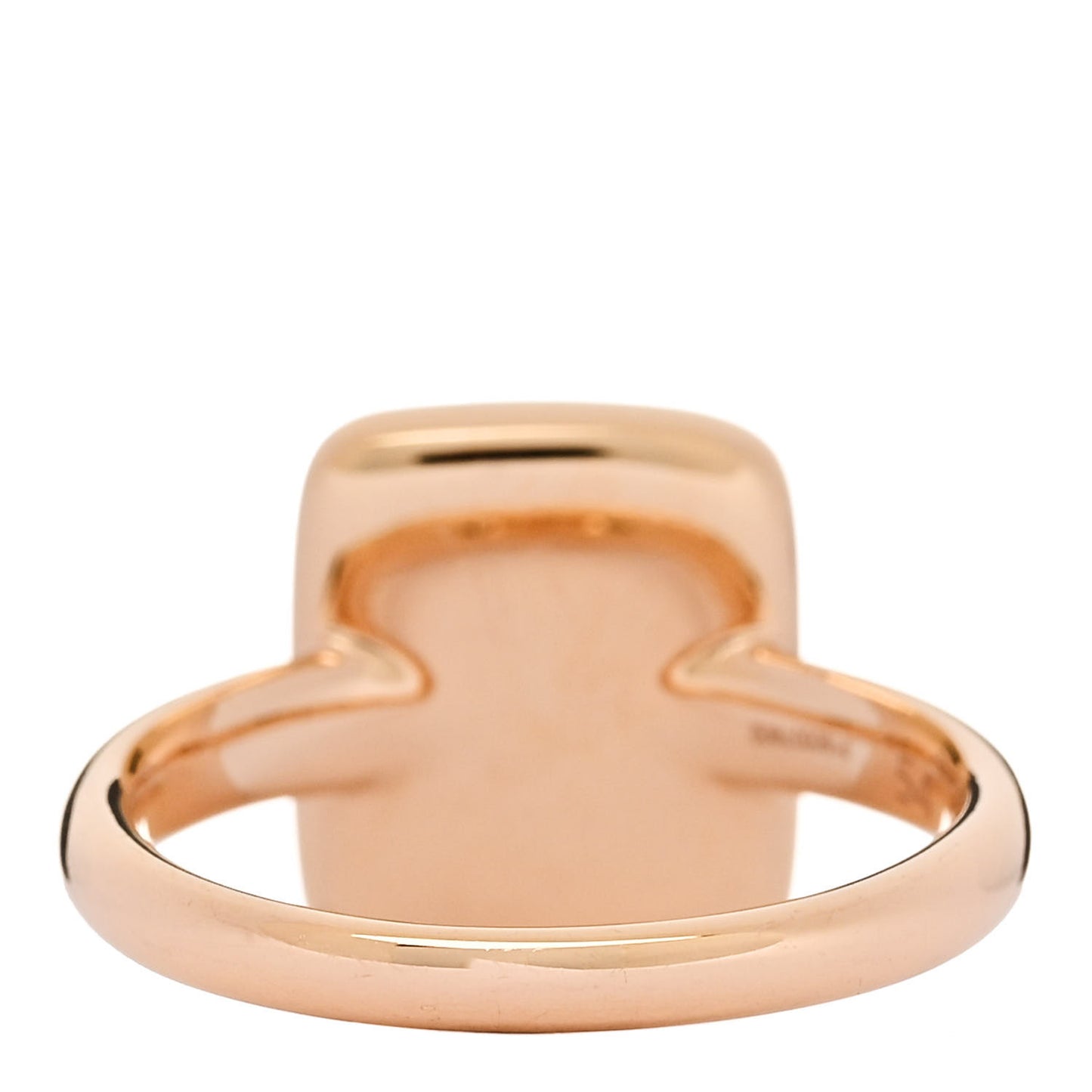 18K Rose Gold Black Diamond Sabbia Rectangular Ring 54 7
