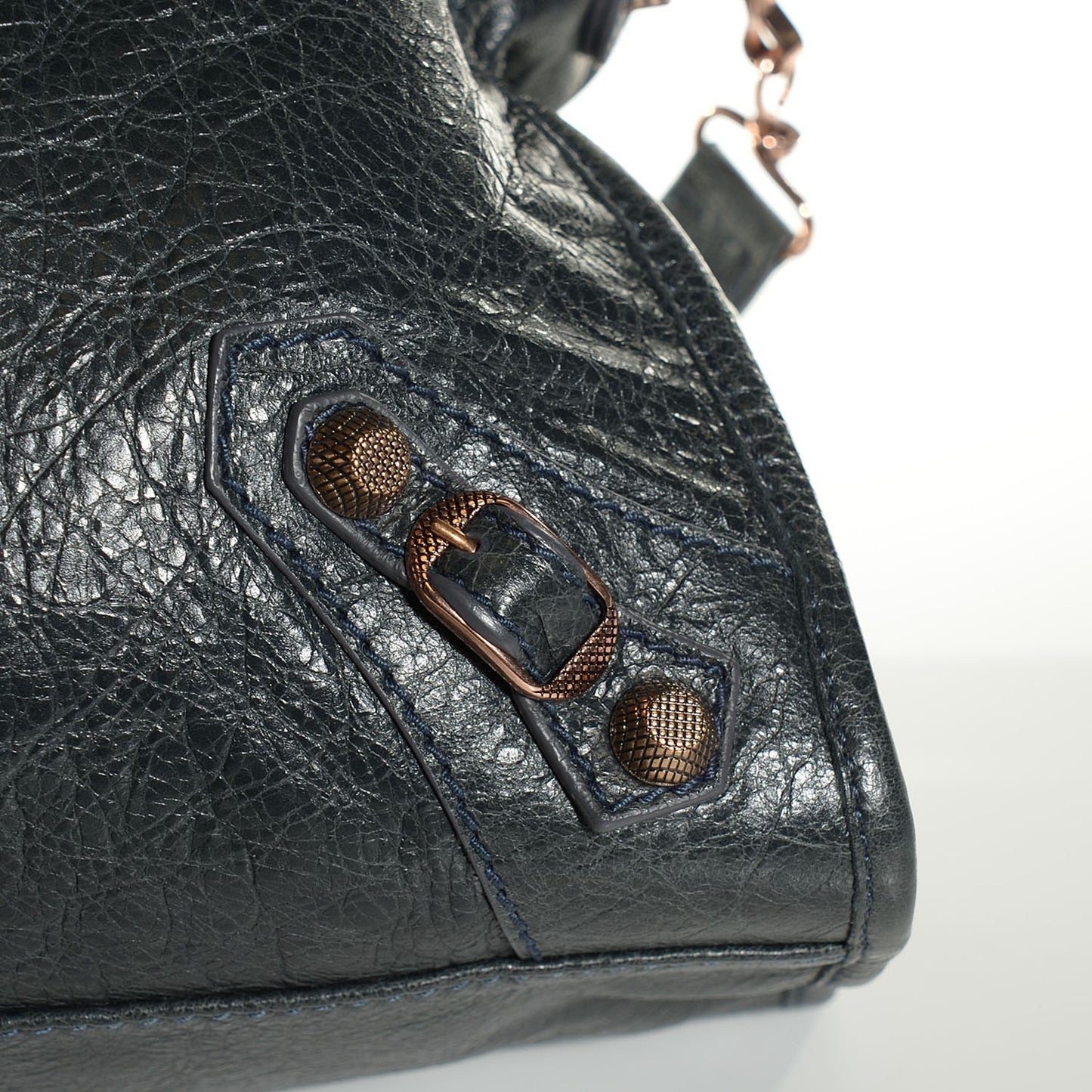 Agneau Giant 12 Rose Gold Hardware City Anthracite