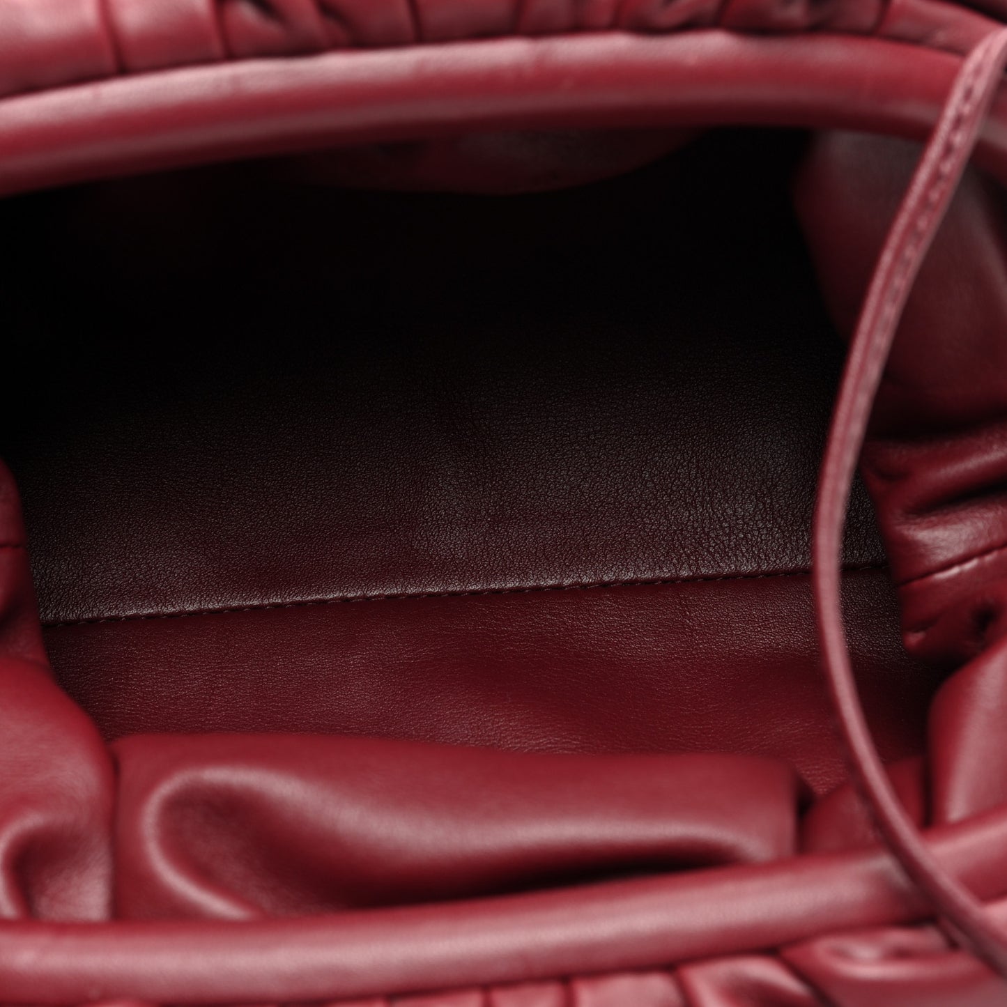Butter Calfskin The Mini Pouch Bordeaux