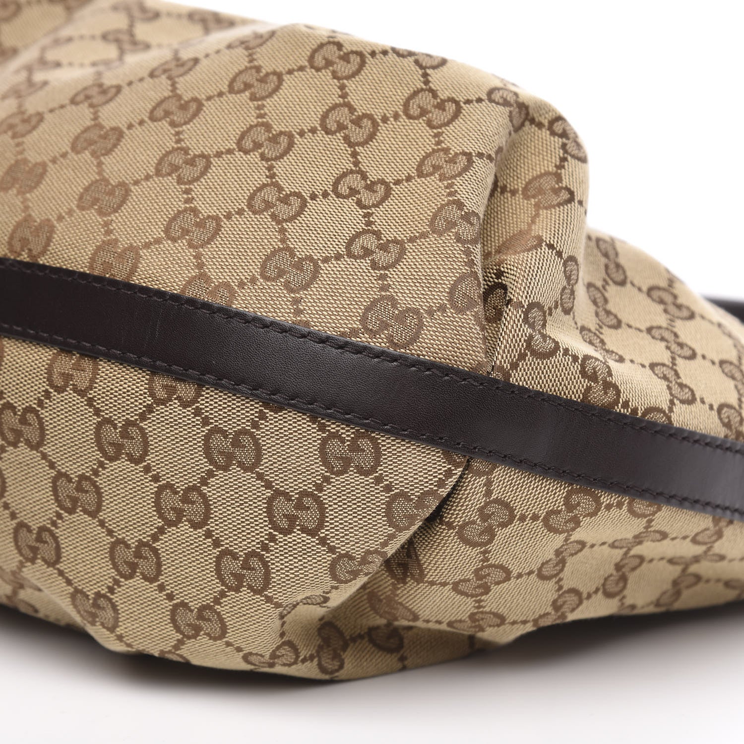 Gucci Monogram Medium Scarlett Studded Tote Dark Brown 9 of 11