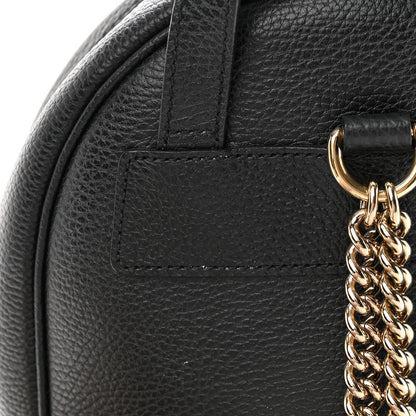 Gucci Pebbled Calfskin Soho Chain Backpack Black 12 of 14