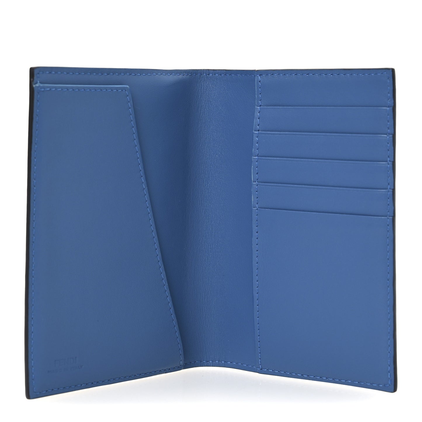 Cuoio Romano Logo Passport Cover Blue