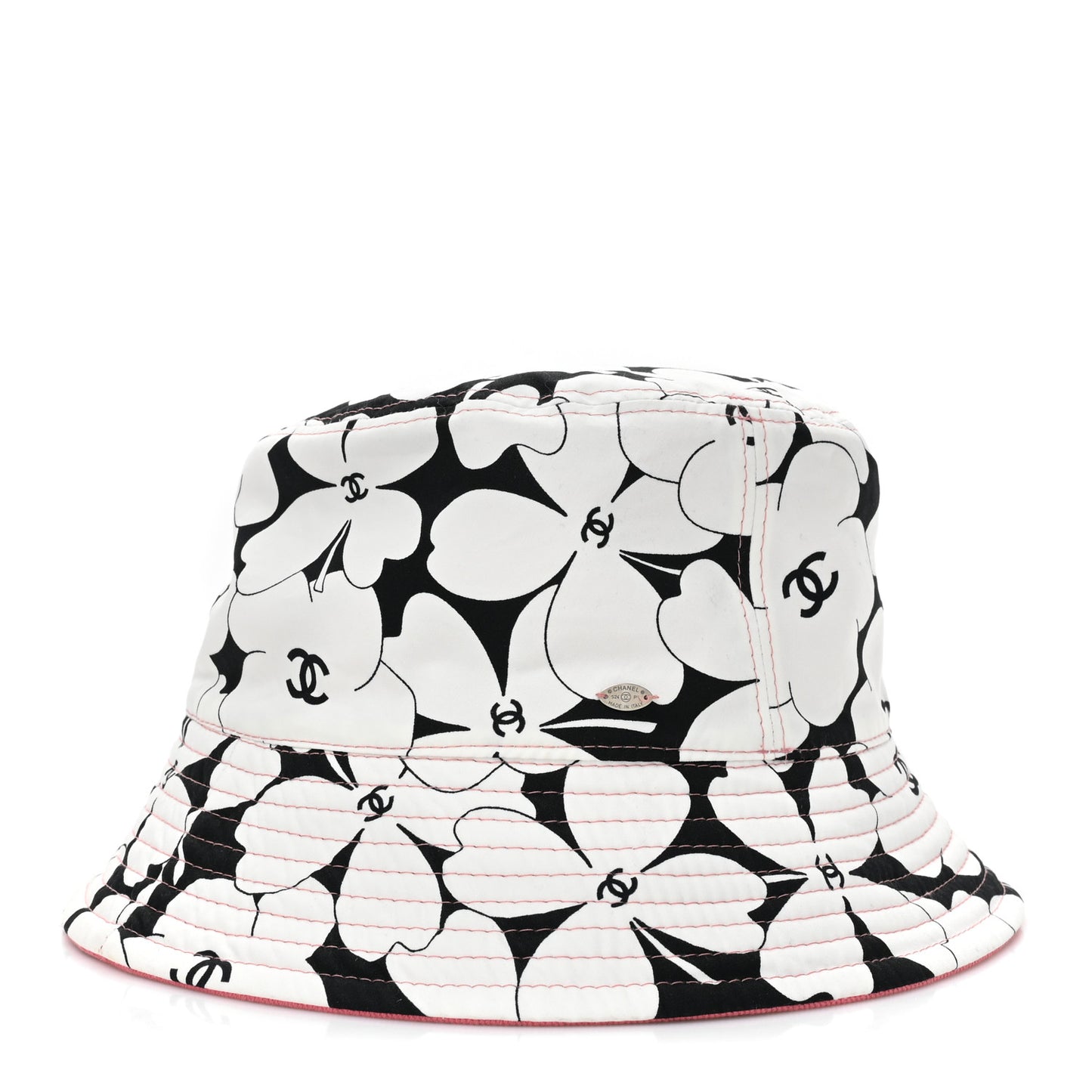 CC Bucket Hat Pink White Black