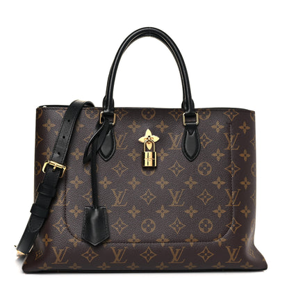 Louis Vuitton Monogram Flower Tote Black 1 of 14