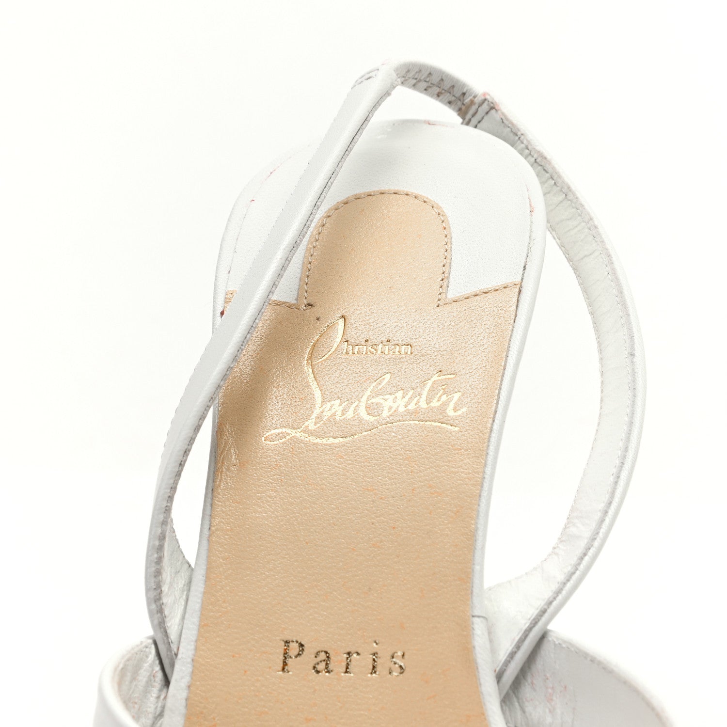 Christian Louboutin Kid Taralita 85 Thong Sandals 40.5 White 11 of 14