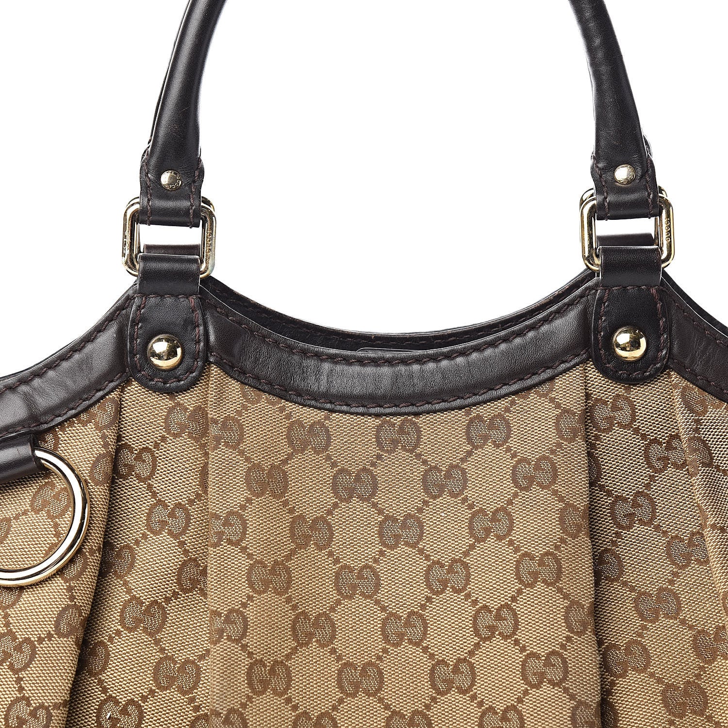 Gucci Monogram Medium Sukey Tote Dark Brown 17 of 21