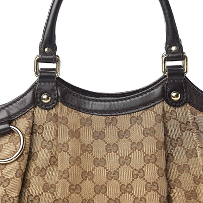 Gucci Monogram Medium Sukey Tote Dark Brown 17 of 21