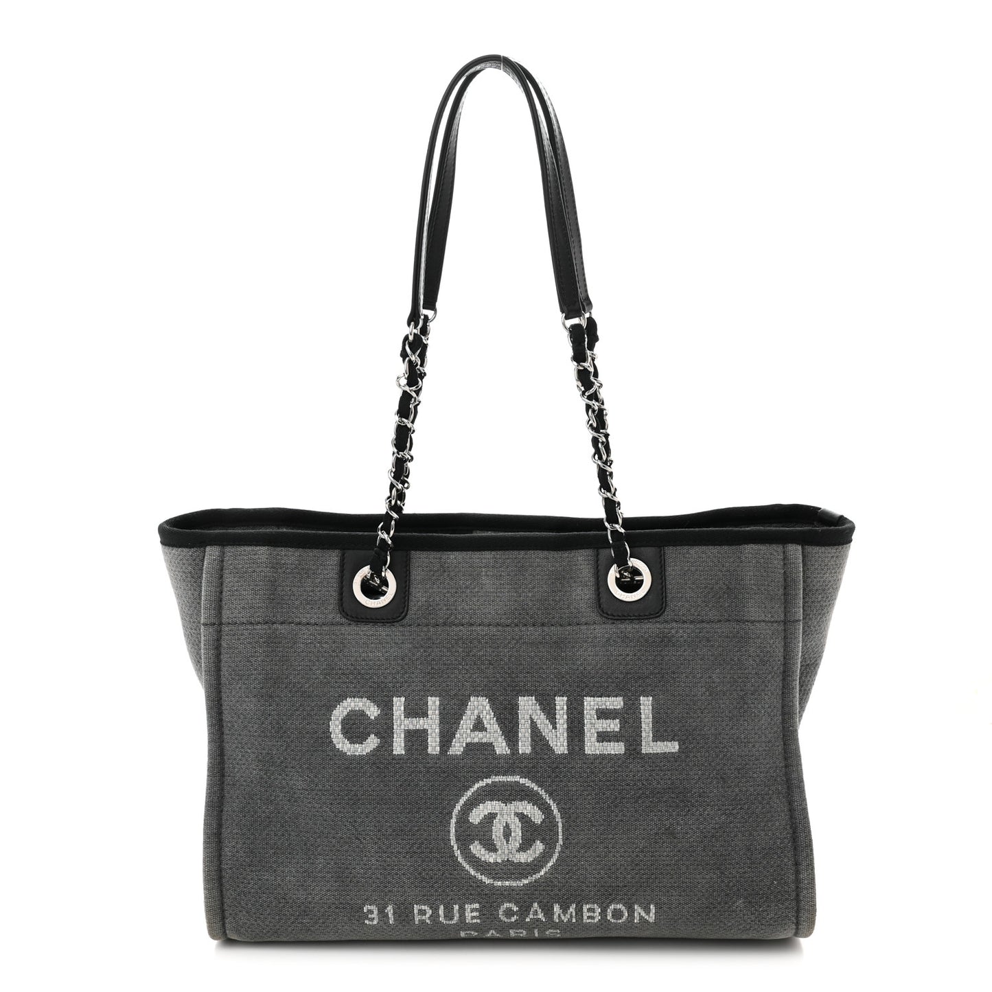 Canvas Small Deauville Tote Grey
