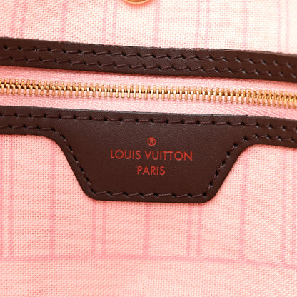 Louis Vuitton Damier Ebene Neo Neverfull MM Rose Ballerine 7 of 10
