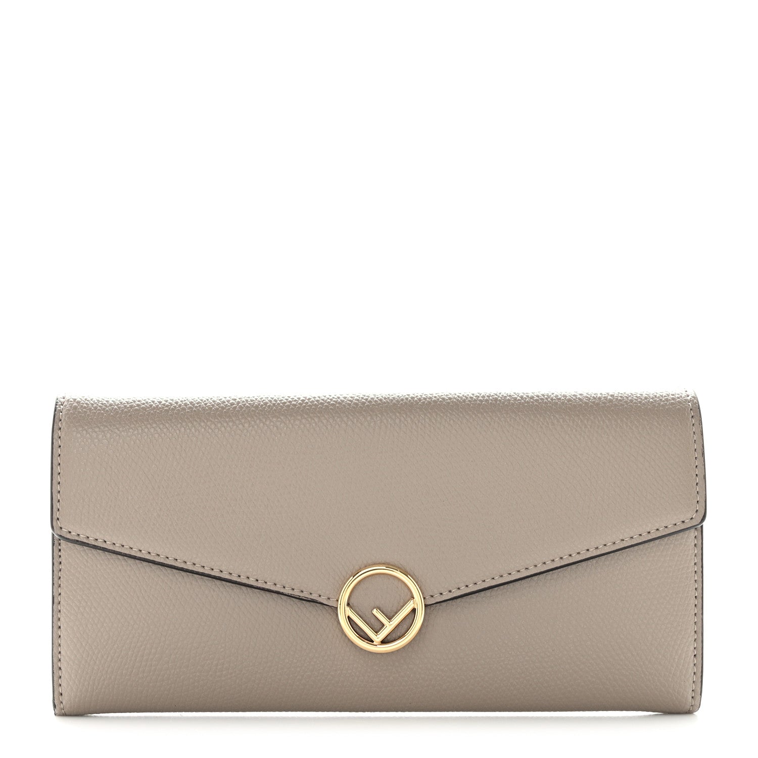 Fendi Vitello Cruise F is Fendi Continental Envelope Wallet Tortora 1 of 8