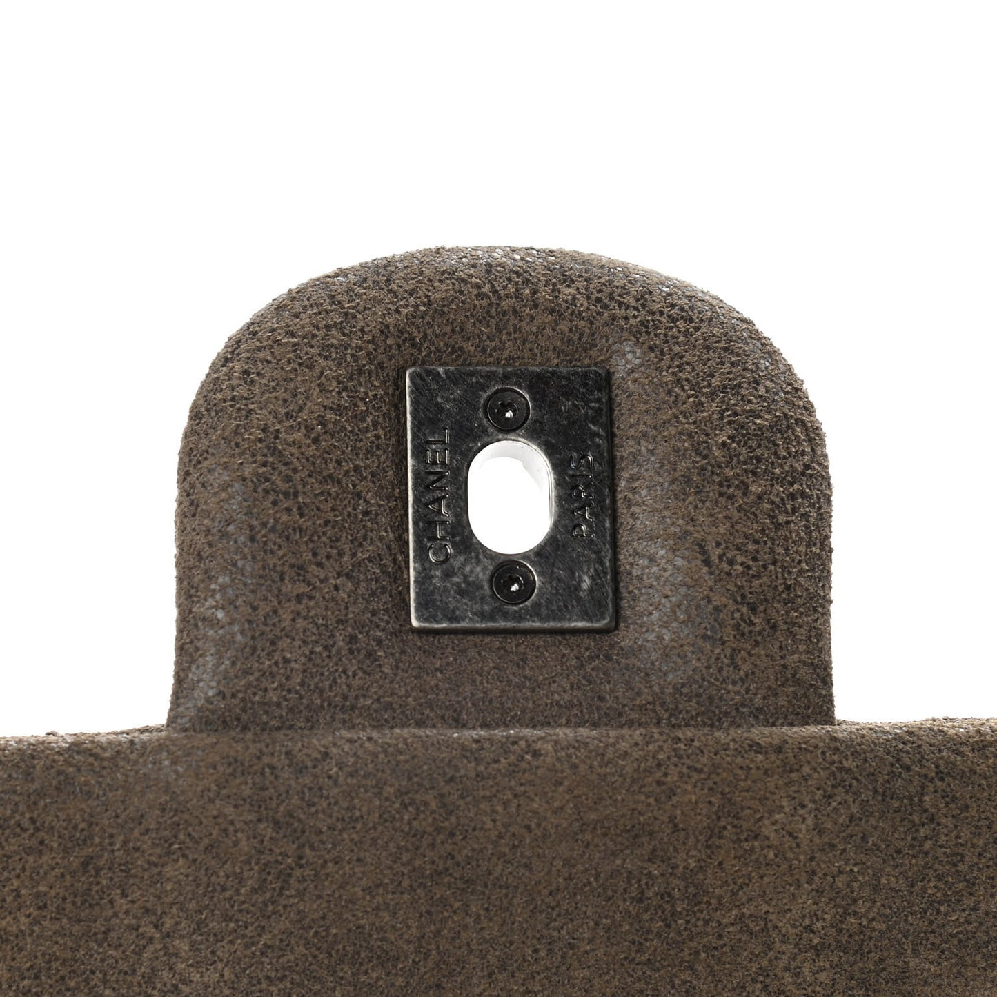 Iridescent Calfskin Quilted Paris Flap Brown
