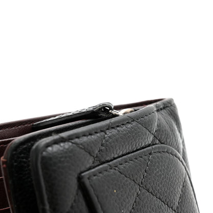 Chanel Caviar Quilted CC French Wallet Black 13 of 14
