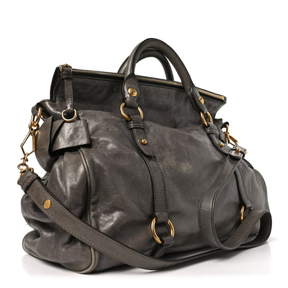 Miu Miu Vitello Lux Bow Bag Pomice 2 of 8