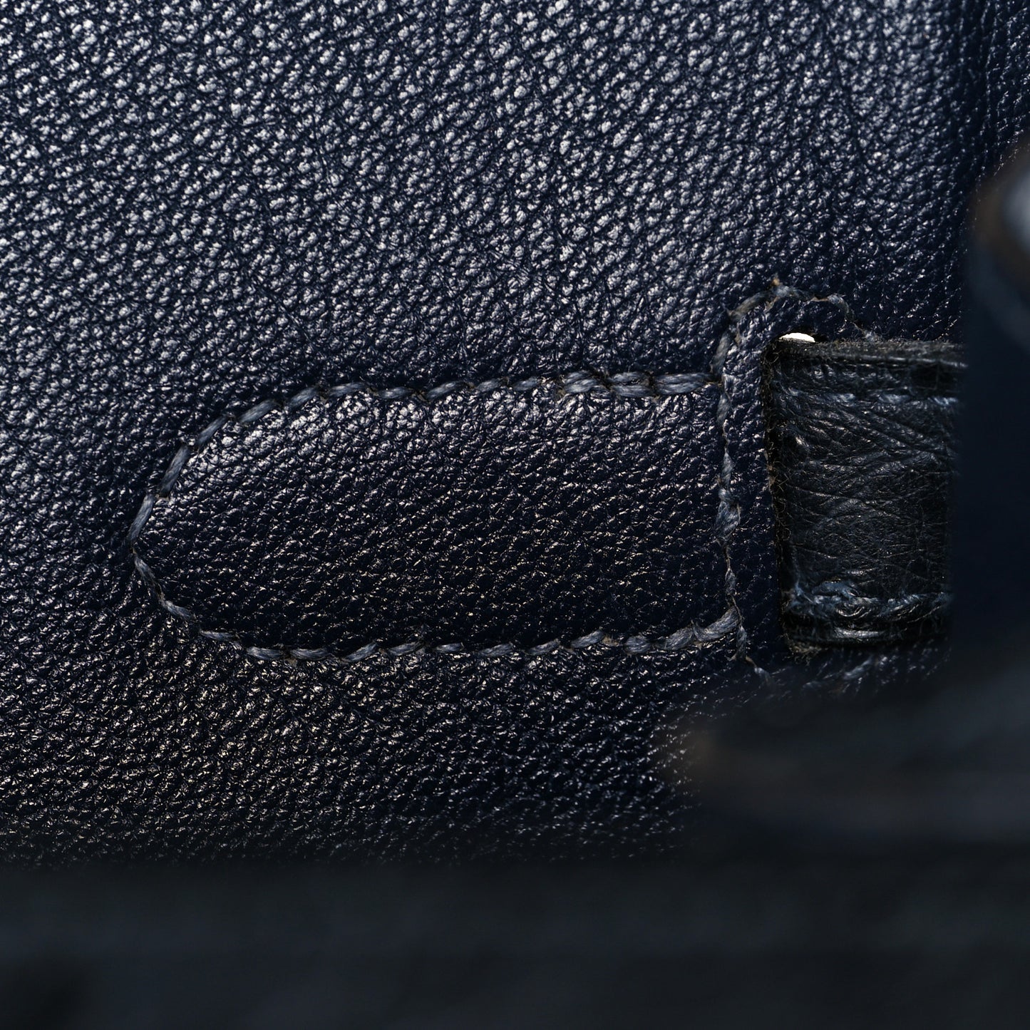 Ostrich Birkin 35 Bleu Indigo