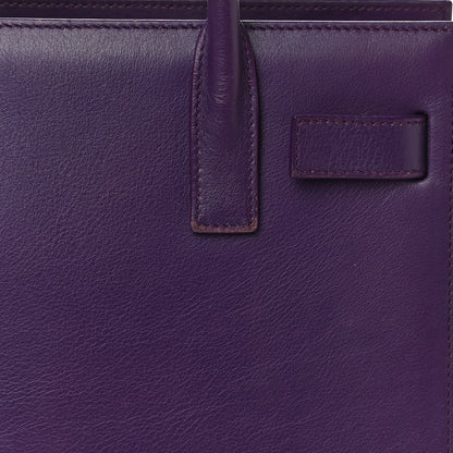 Saint Laurent Calfskin Nano Sac De Jour Purple 9 of 12