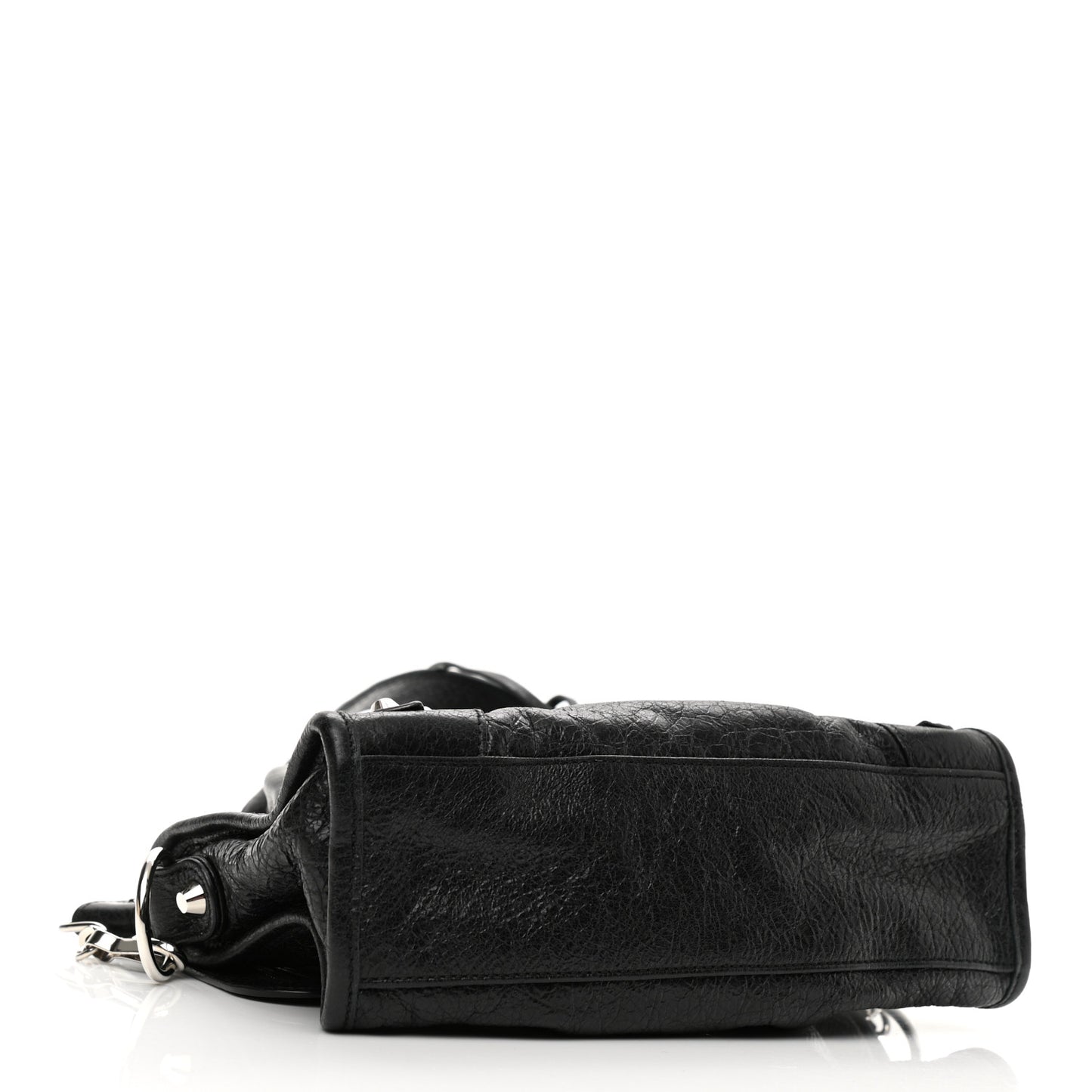 Agneau Classic Silver Hardware Mini City Black