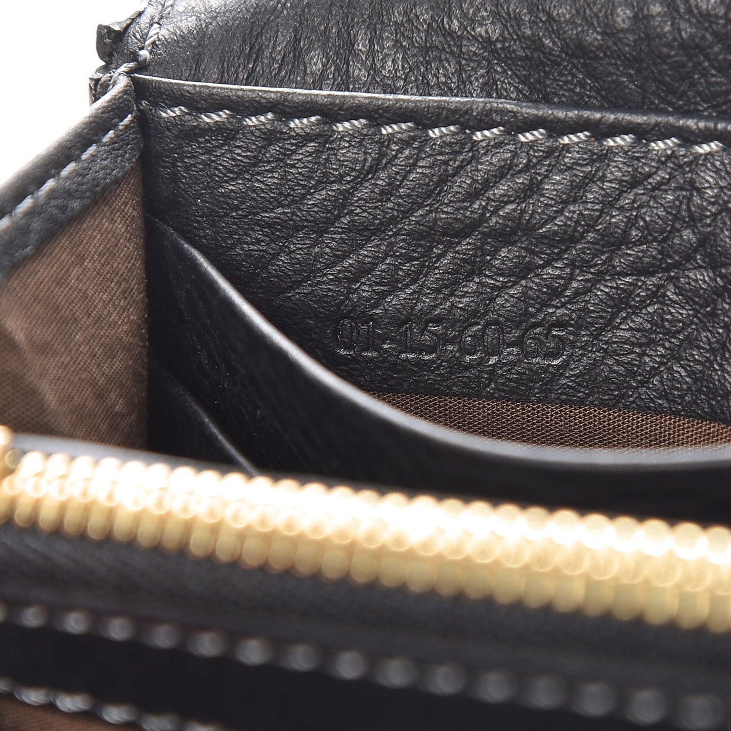 Calfskin Marcie Continental Flap Wallet Black