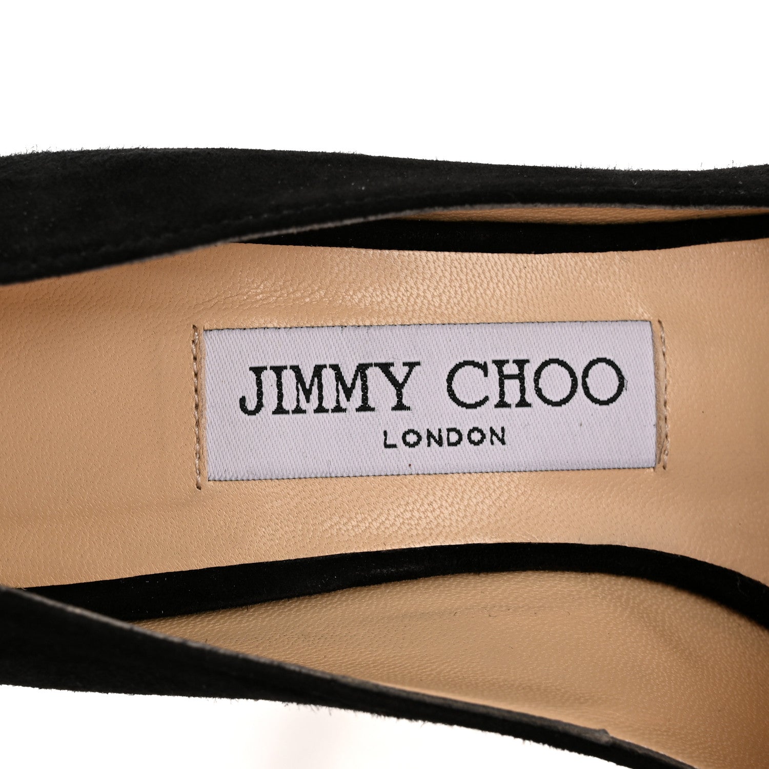 Jimmy Choo Suede Luna 110 Platform Peep Toe Pumps 35 Black 8 of 8