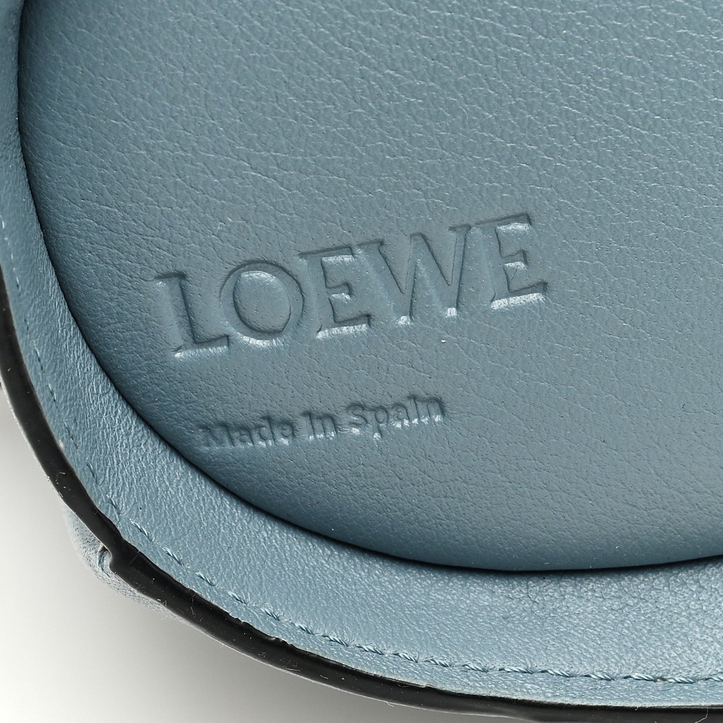 Calfskin Mini Elephant Crossbody Bag Blue