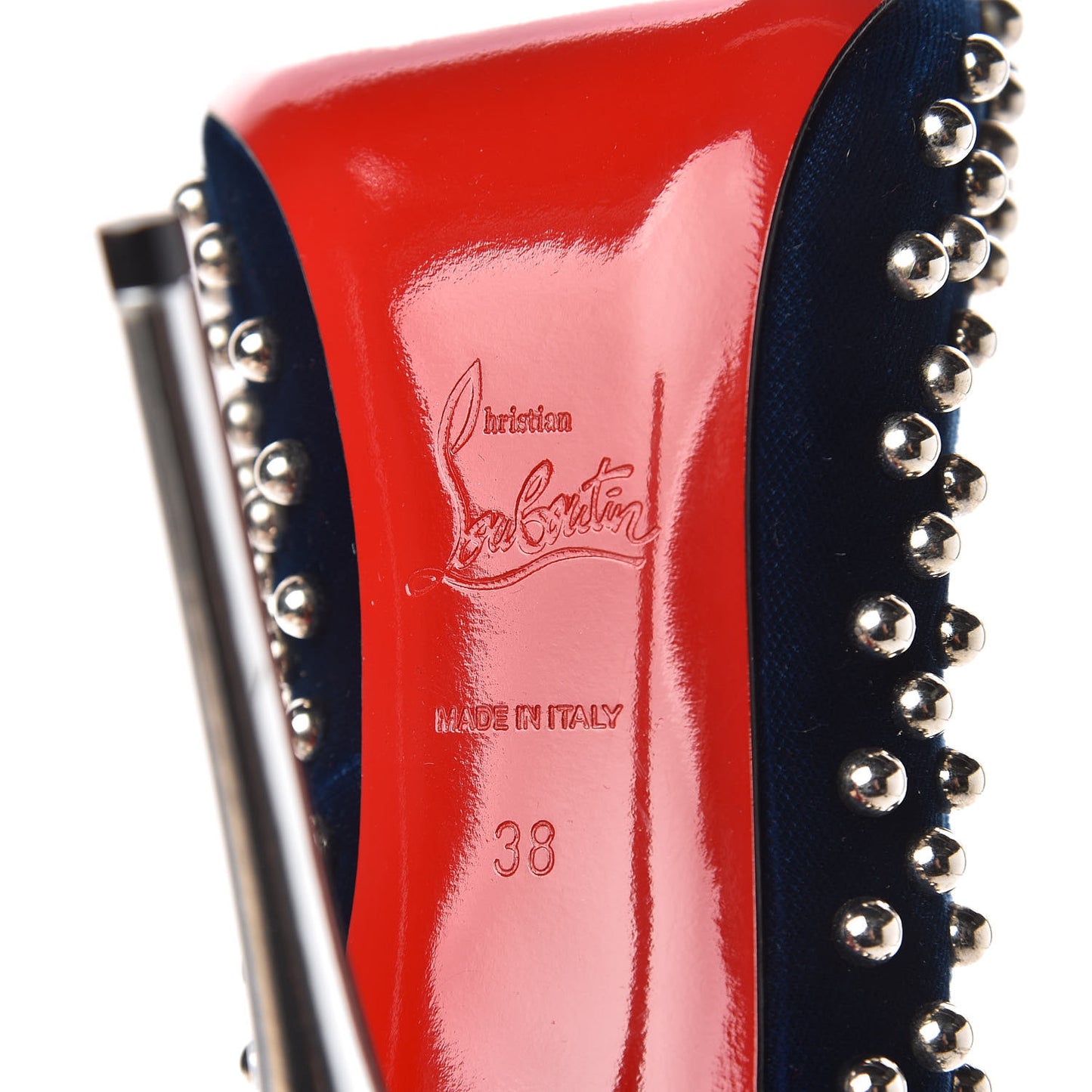 Velvet Specchio Billy 120 Spikes Pumps 38 Silver Eclipse