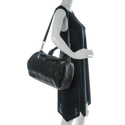 Alexander Wang Pebbled Lambskin Rocco Black Rose Gold Hardware 2 of 6