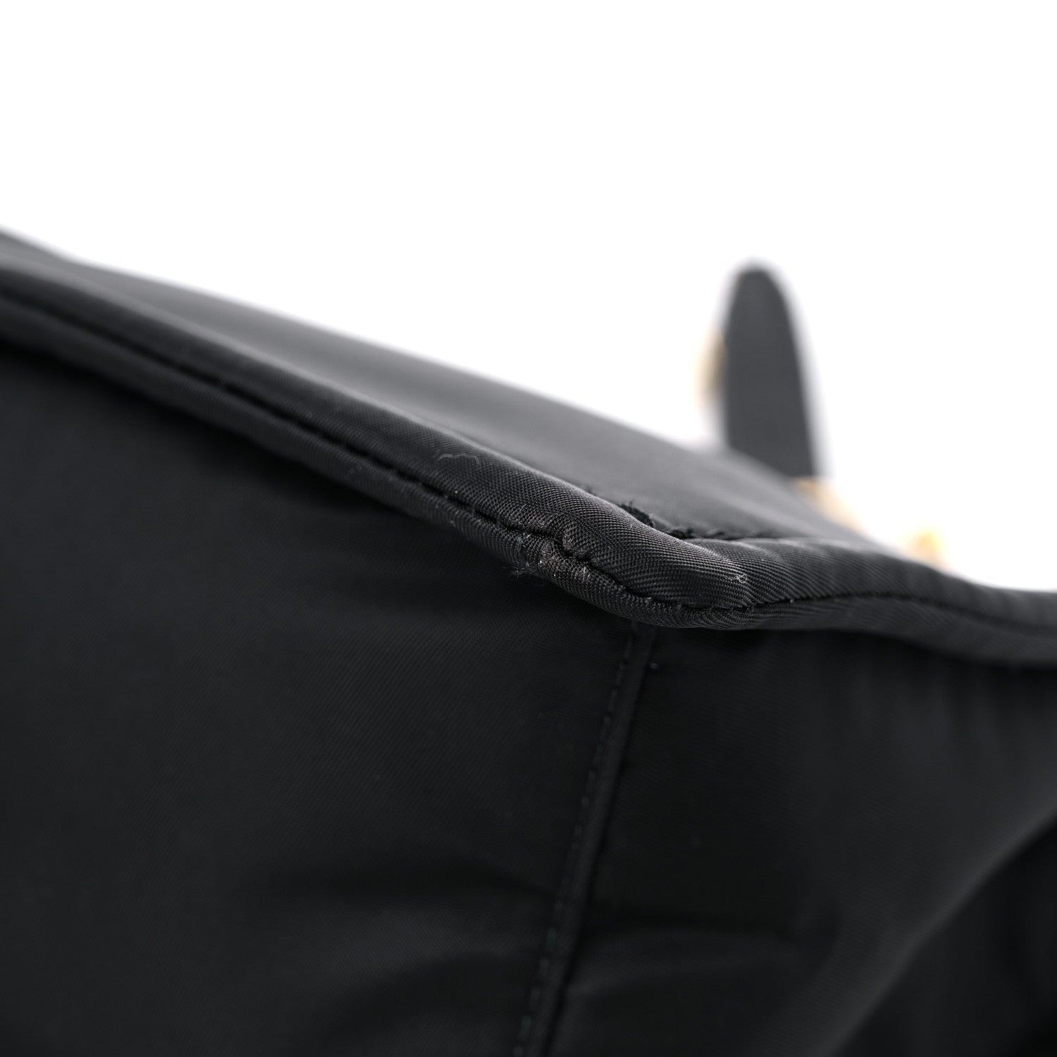 Prada Tessuto Nylon Chain Flap Shoulder Bag Black 10 of 10