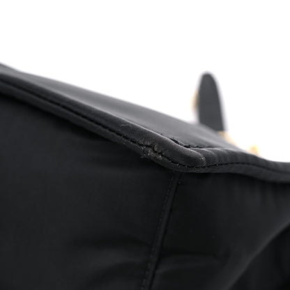 Prada Tessuto Nylon Chain Flap Shoulder Bag Black 10 of 10